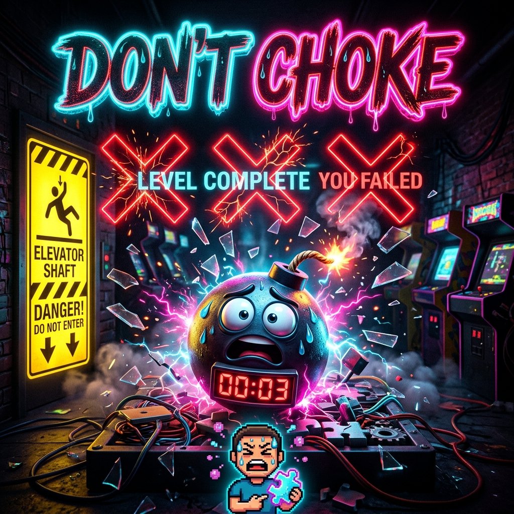 Don't Choke! - 3 Strikes and Back to Level 1 Ragebait Puzzle